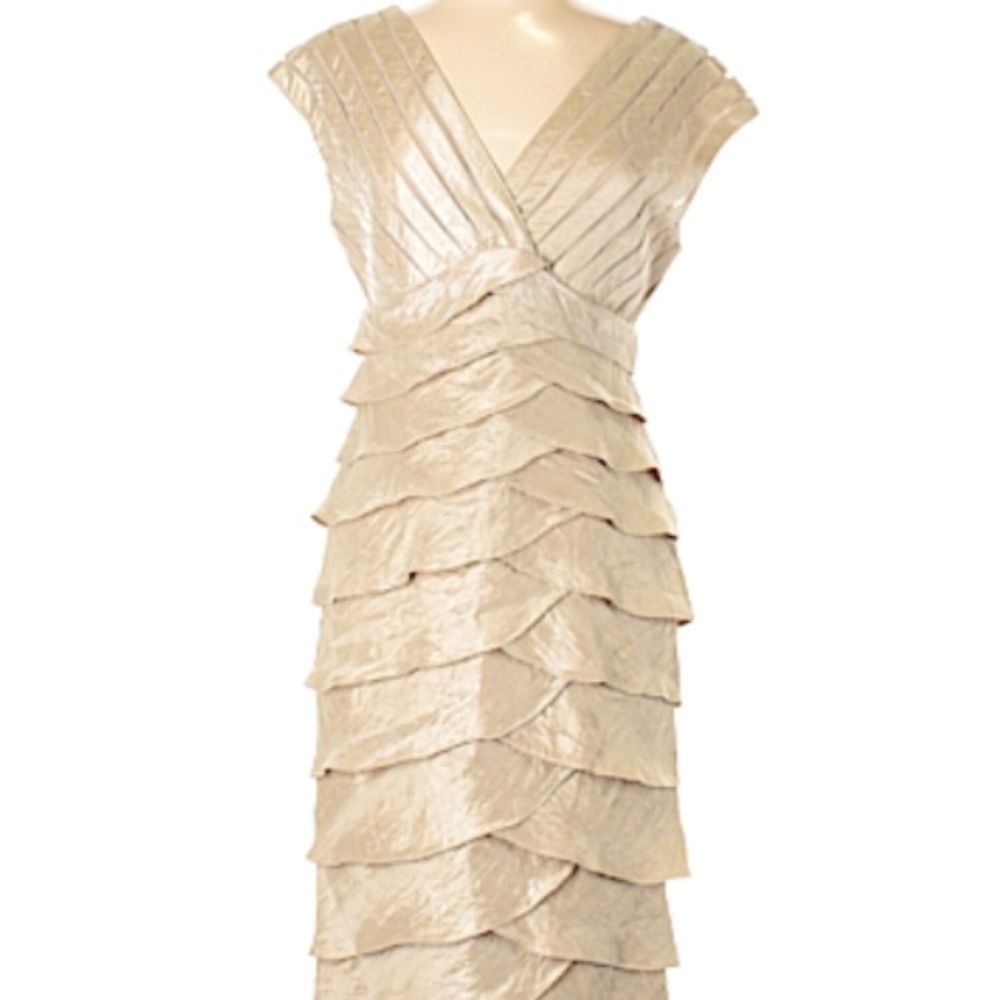 Gold cocktail dress